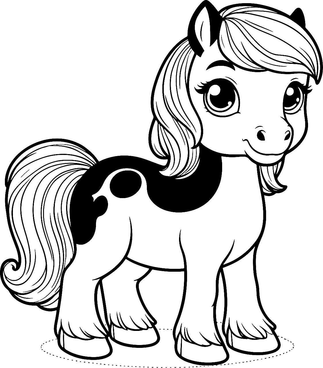 Pony met manen