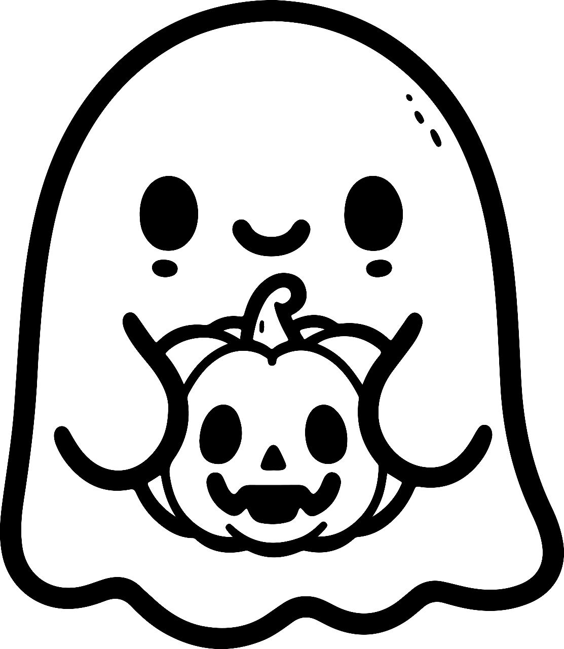 Spook op een bezem